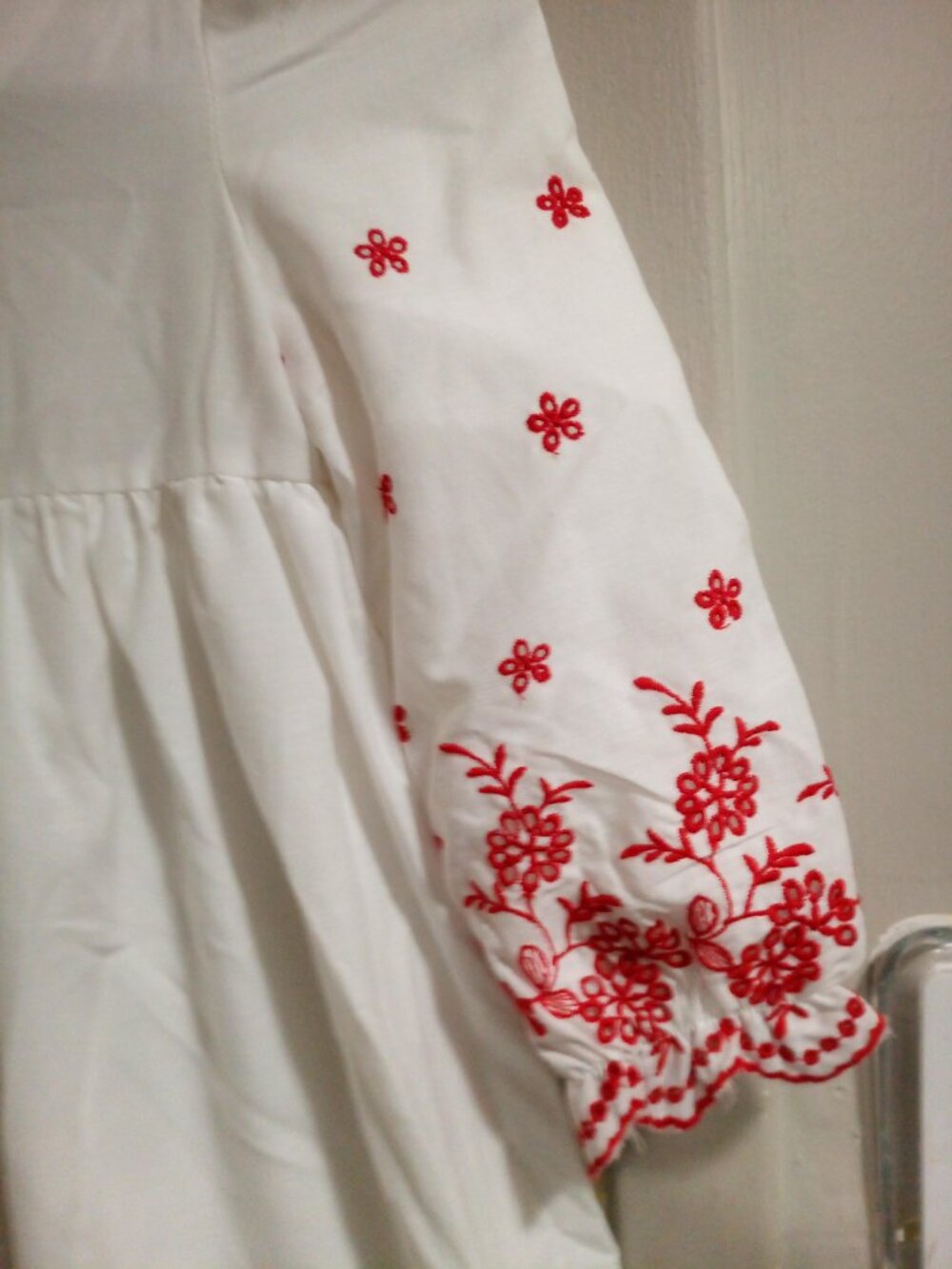 Embroidered Eyelet High Wasted Dress - Picture 2 of 3